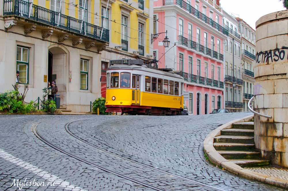 маршрут 28 трамвая в Лиссабоне